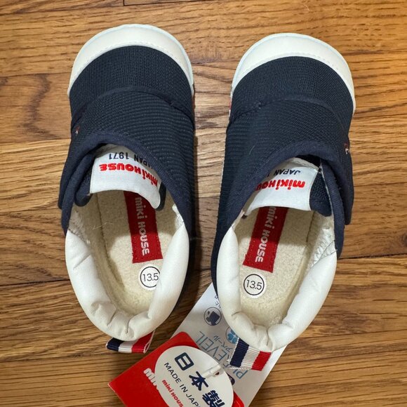 Miki House My First Walker Toddler Shoes Navy Blue (Size 7 / 13.5cm) - Picture 10 of 12